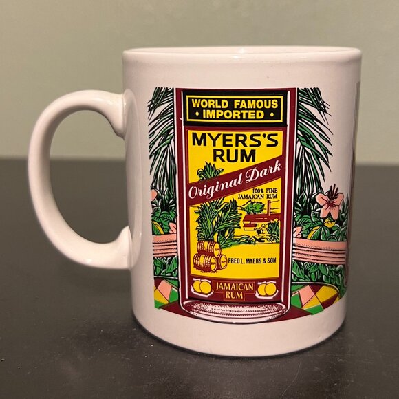 MYERS'S RUM Original Dark JAMAICAN RUM Ceramic  Mug World Famous Imported - Picture 1 of 8